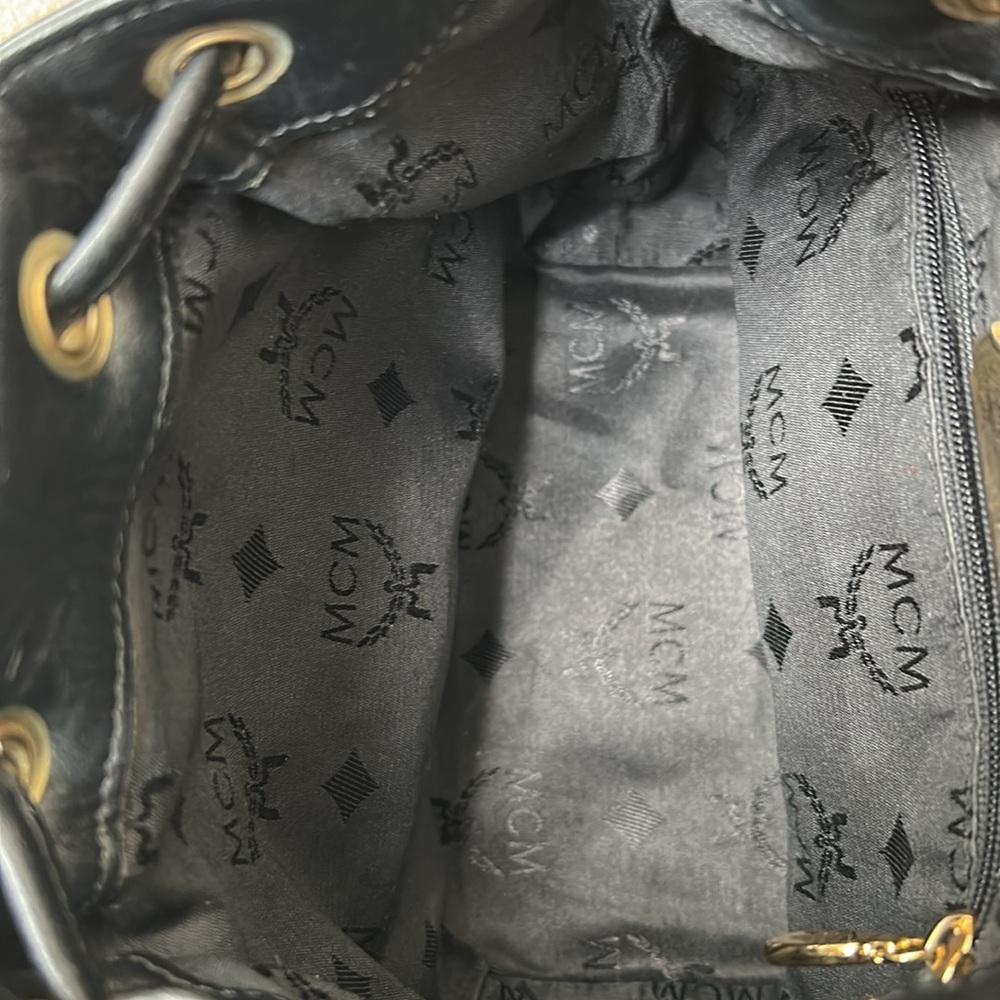 MCM Women’s Quilted Leather Bucket Bag - Picture 8 of 15